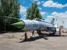 Rusk sthaka MiG-21, verze MF byla od roku 1975 soust protivzdun obrany...