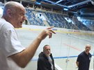 Hokejová beseda vedení Pirát Chomutov z. s. s fanouky v Rocknet Arén kvli...