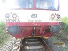 U Liboovic se stetlo auto s vlakem (26. 7. 2020).