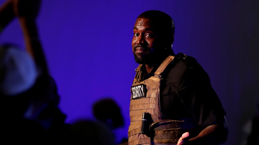 Raper Kanye West uspo�ádal první shromá�d�ní na podporu své prezidentské...