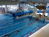Nový tobogán a vířivky v bazénu v Rokycanech