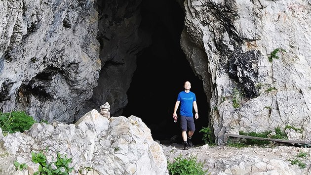 Vchodn vystn jeskyn Frauenmauerhhle