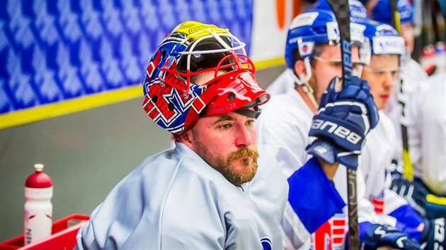 Marek iliak na trninku hokejist eskch Budjovic.