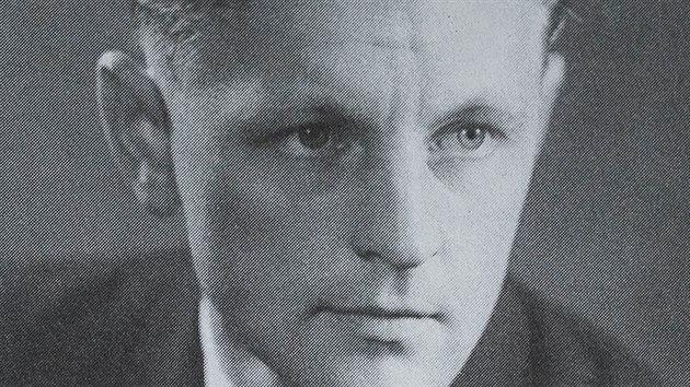 Miloš Jakeš po zvolení předsedou Jednotného národního výboru v Gottwaldově v roce 1950, snímek z Jakešovy knihy Dva roky generálním tajemníkem