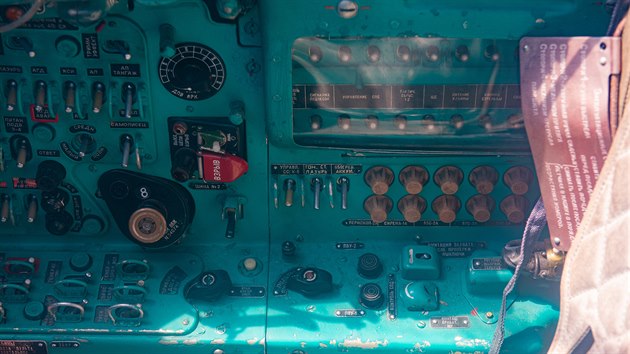 Pilotní kabina stíhačky MiG-21, verze MF, kterou získalo kunovické muzeum.