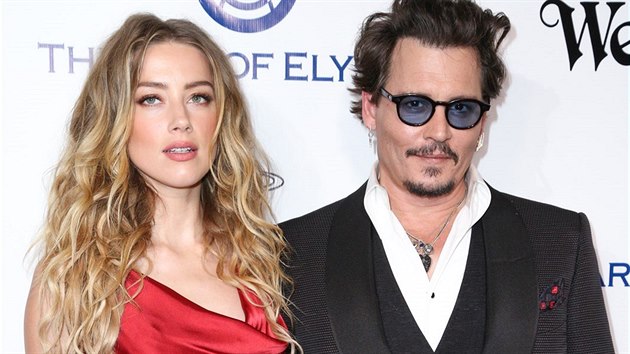 Amber Heardová a Johnny Depp (Culver City, 9. ledna 2016)