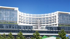 Vizualizace hotelu Hilton v Teplicích, který plánuje developer Jaroslav...