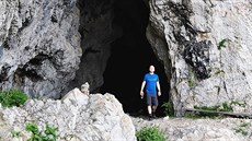 Východní vyústění jeskyně Frauenmauerhöhle