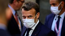 Francouzský prezident Emmanuel Macron na summitu EU v Bruselu k rozpočtu a...