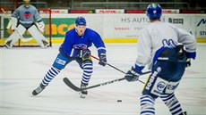 eskobudjovití hokejisté zahájili pípravu na led tréninkovým zápasem.