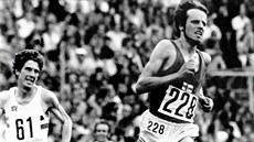 Lasse Virén (vpravo) na olympiád v Mnichov 1972 pi bhu na 10 kilometr
