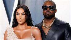 Kim Kardashianová a Kanye West (Los Angeles, 9. února 2020)