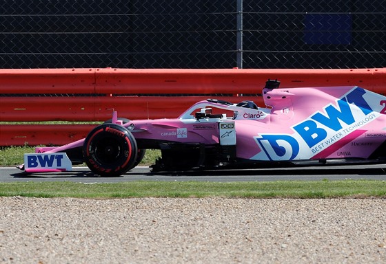 Nico Hülkenberg ze stáje Racing Point na okruhu Silverstone