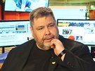 Noviná a moderátor Lubo Xaver Veselý v diskusním poadu Rozstel. (30....