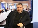 Noviná a moderátor Lubo Xaver Veselý v diskusním poadu Rozstel. (30....