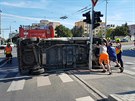 Nehoda dvou vozidel zkomplikovala dopravu v Plzni