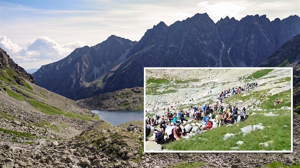 VIDÉO : Dans les Tatras, les touristes se frayent un chemin vers le sommet, la journée est vide