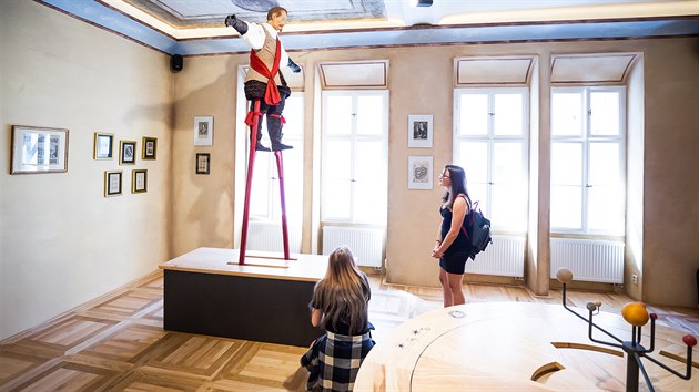 V muzeu je k vidění interaktivní postava Albrechta Valdštejna v nadživotní velikosti (23. 7. 2020).
