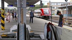 Stavba nových nástupi na chebském vlakovém nádraí