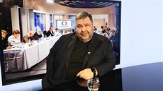 Novinář a moderátor Luboš Xaver Veselý v diskusním pořadu Rozstřel. (30....