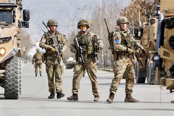 Britští vojáci v afghánském Kábulu (6. března 2020)