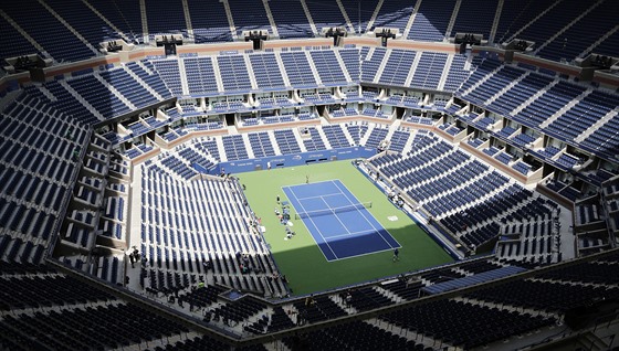 Djit tenisového US Open v New Yorku a prázdné tribuny na stadionu Arthura Ashe. Zahraje si tam letos svtová elita? 