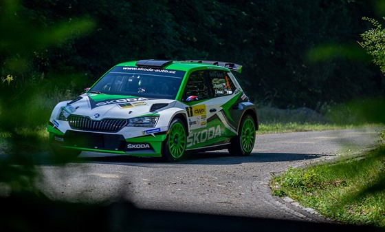 Jan Kopecký a Jan Hlouek na Valaské rallye.