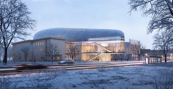 Takto bude podle studie vypadat nová koncertní hala v Ostrav.