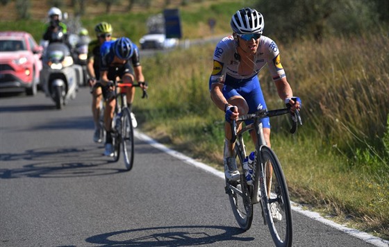 Zdenk tybar na trati Strade Bianche