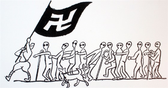 V Hronově otevřeli putovní výstavu politických a protinacistických kreseb...