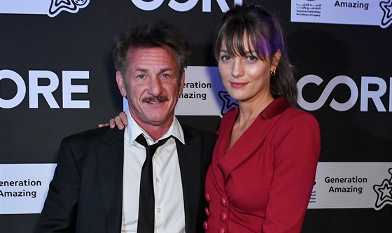 Sean Penn a Leila George (Los Angeles, 15. ledna 2020)