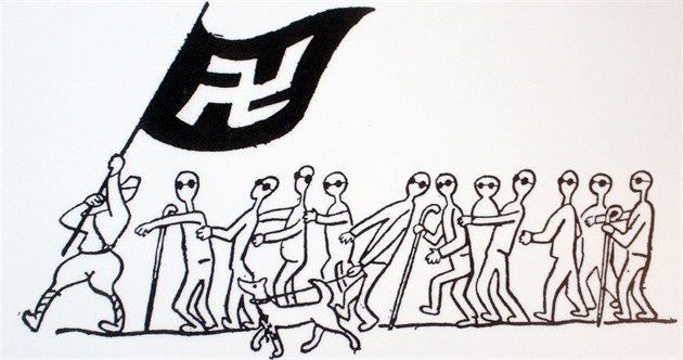 V Hronov oteveli putovní výstavu politických a protinacistických kreseb...
