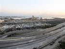 Následky niivé exploze v bejrútském pístavu. (5. srpna 2020)