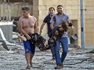 Libanonským hlavním mstem otásla mohutná exploze. (5. srpna 2020)