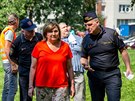 editel moravskoslezskch hasi Vladimr Vlek (zcela vpravo) s ministryn...