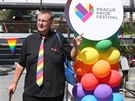 V Praze se koná desátý roník festivalu Prague Pride. (8. srpna 2020)