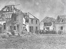 Poniené domy v obci Oppau po výbuchu z 21. záí 1921