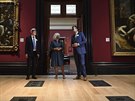 Vévodkyn Camilla na znovuotevení britské Národní galerie (Londýn, 28....
