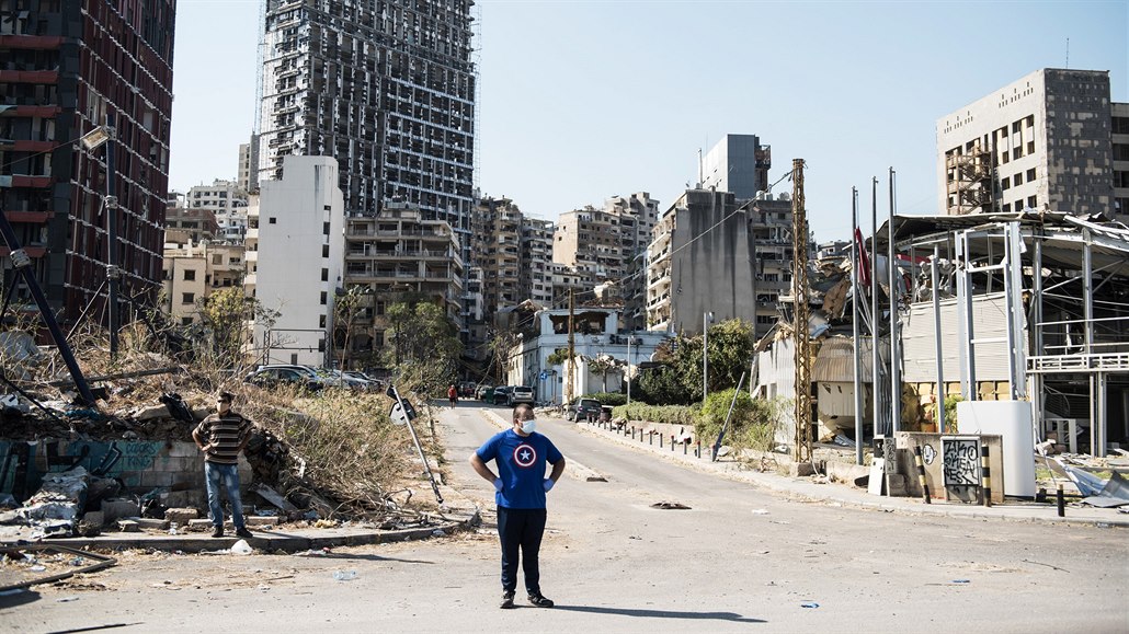 Bejrút zdevastovaný masivními výbuchy. (5. srpna 2002)