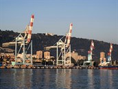 Námo�ní terminál v izraelské Haif�