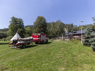 Masarykův tábor YMCA u Soběšína, kde policisté pátrají po dvou pohřešovaných...