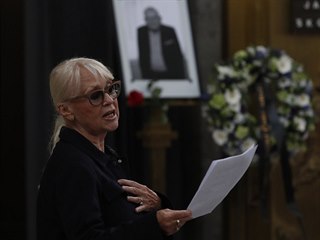 Z posledního rozloučení s hercem Janem Skopečkem (3. srpna 2020)