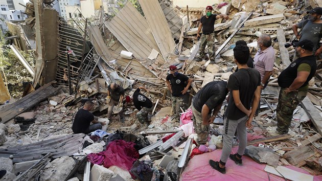 Libanonskm hlavnm mstem otsla mohutn exploze. (5. srpna 2020)