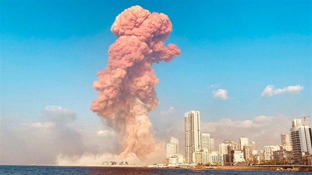Libanonským hlavním městem Bejrútem v úterý odpoledne otřásly silné výbuchy. (4. srpna 2020)