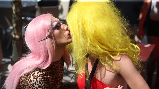 Festival o ivot leseb, gay, bisexul i translid zaal v Praze 3. srpna 2020. (8. srpna 2020)