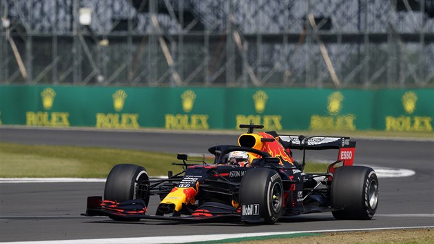 Max Verstappen ve Velk cen k 70. vro F1 v Silverstonu.