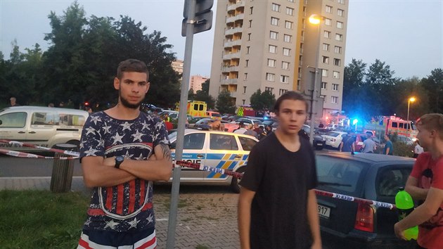 Adrian ipka (na snmku vlevo) kritizoval prci hasi u tragdie v Bohumn. (8. srpna 2020)
(