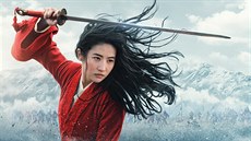 Čínská herečka Liou I-fej v roli Mulan ve stejnojmenném velkorozpočtovém akčním...