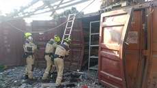 T�i dny vyhledávacích a záchranných prací mají za sebou �e�tí hasi�i, kte�í...