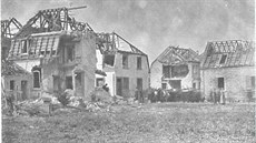 Poničené domy v obci Oppau po výbuchu z 21. září 1921